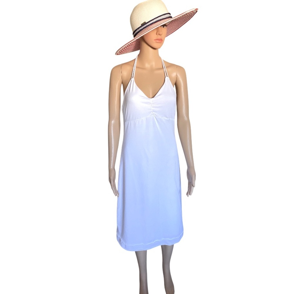 ABERCROMBIE & Fitch White Halter Dress Size L